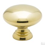 Gałka meblowa 411 32 Złota mosiężna polerowana zdjęcie