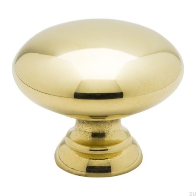 Furniture Knob 411 (32) Polished, Lacquered Brass