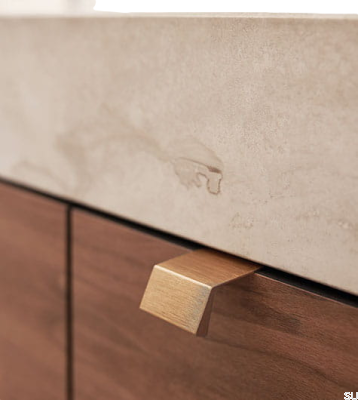 Bench 20 Aluminium Gold Brushed Edge Furniture Handle