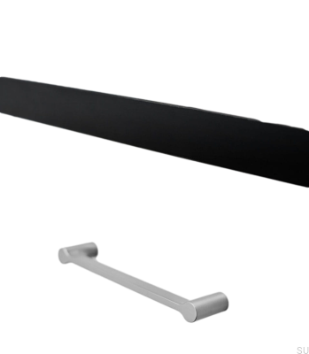 Scope 160 Metal Silver Elongated Furniture Handle