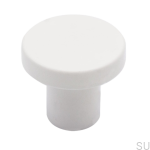 Gałka meblowa 2078 Metalowa Biała Matowa