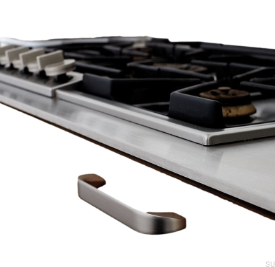 Tangerine 128 Aluminum Silver Elongated Furniture Handle