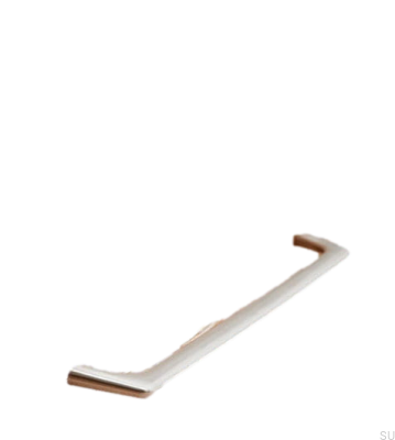 Vista 320 Metal Silver Brushed Elongated Furniture Handle