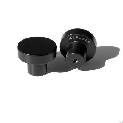 Marbelo Steel Black furniture knob