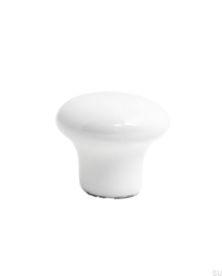 Furniture knob Marcus 25 Porcelain white (2 pieces)