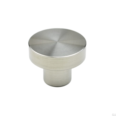 Marbelo 01 furniture knob, brushed steel