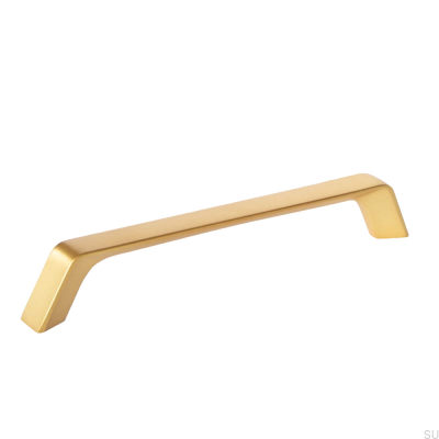 Oblong furniture handle Frank 160 Gold Brushed