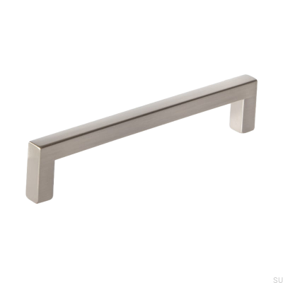 Elongated furniture handle 0143 128 Care Silver Lacquered (inox look)