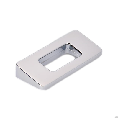 Elongated furniture handle 2394 32 Polished chrome