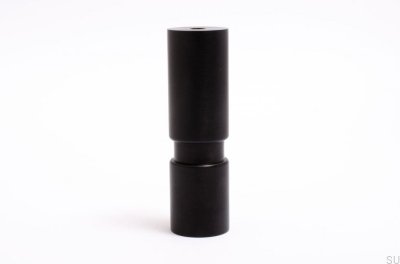 Cylinder 100 Furniture leg Black Aluminum