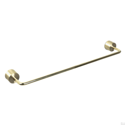 Elongated furniture handle Meluzyna 235 Brass Unpainted