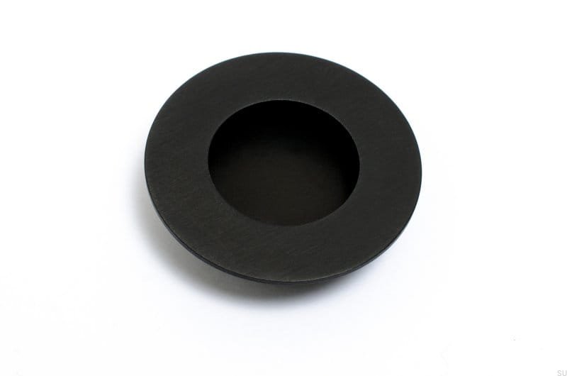 Uchwyt do drzwi przesuwanych okrągły czarny