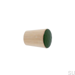 Galki do mebli SIMPLE CONE emaliowane 2 cm -   olej wybielajacy - ciemny zielony.jpg