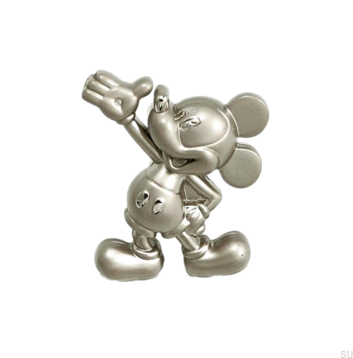 Furniture knob Mickey Mouse Brushed Nickel