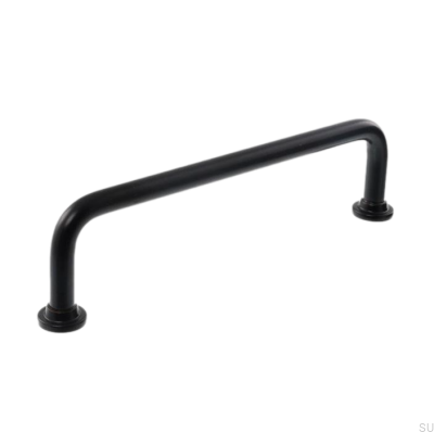 Elongated furniture handle 1353 192 Metal Black