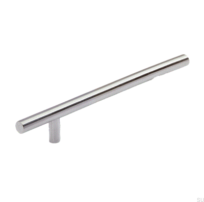 Oblong furniture handle 1408R 160 Stainless steel