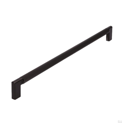 Oblong furniture handle 2457 320 Metal Black