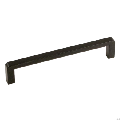 Elongated furniture handle 6200 192 Metal Black