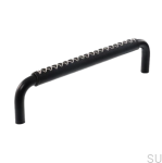 Uchwyt meblowy podłużny 7353 128 Czarny Mat z Czarną Skórą.png