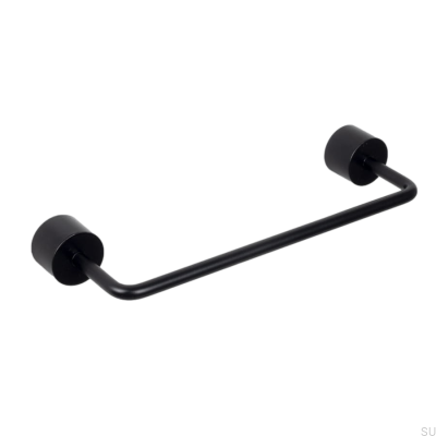 Elongated furniture handle Meluzyna 128 Metal Black