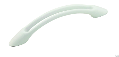 Elongated furniture handle 1026 96 Metal White