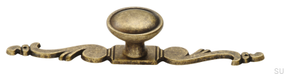 Furniture knob with a sign 1546 Antique Bronze