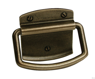 Elongated furniture handle 1816 32 Antique Bronze