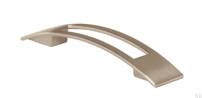 Elongated furniture handle 2113 96 Brushed nickel