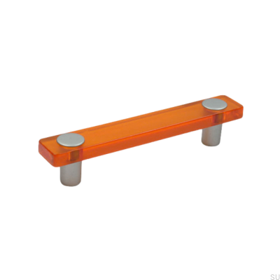 Elongated furniture handle SM8119I 96 Plastic Orange