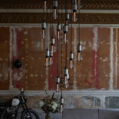 Heavy Metal Cascade Chandelier (selectable on request)