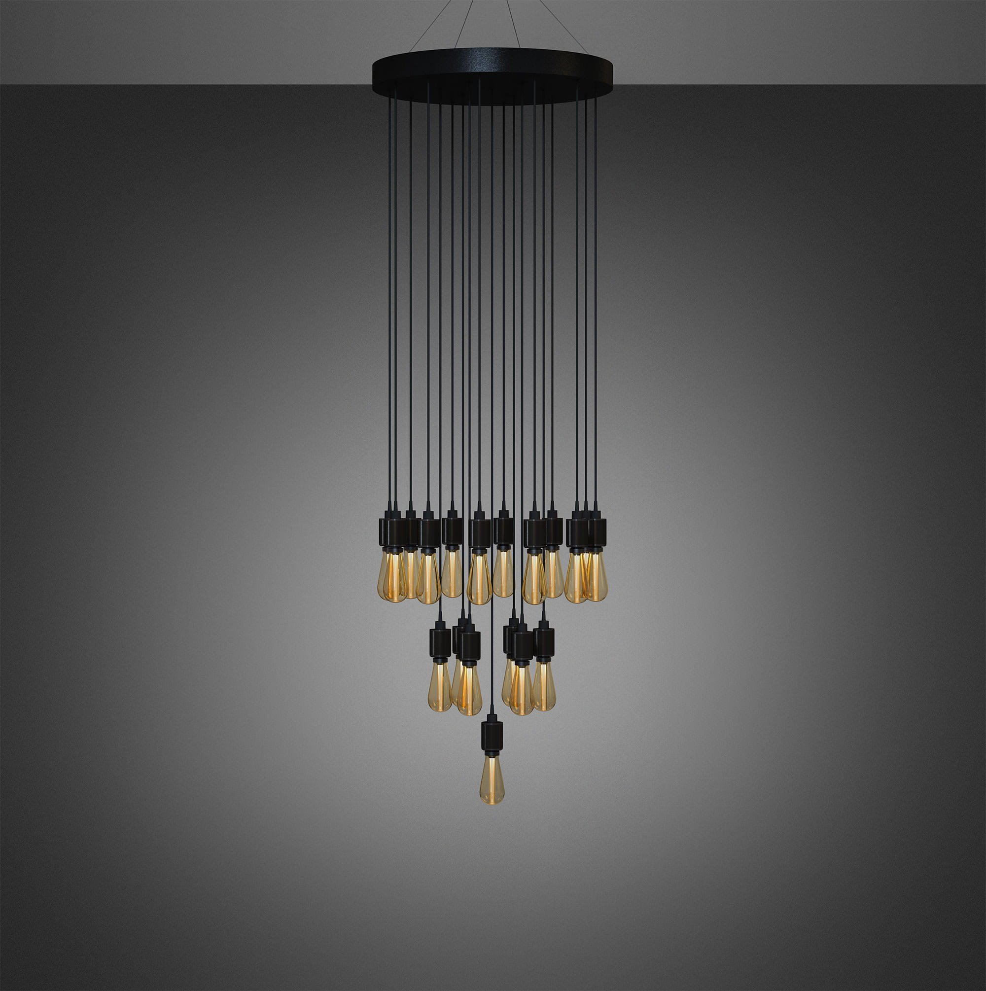 żyrandol klasyczny Buster czarny