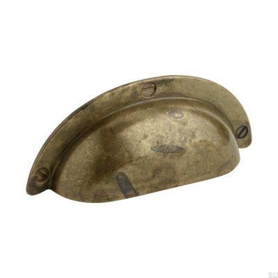 Bowl 3922 Anti-Aged Gold Shell Furniture Handle