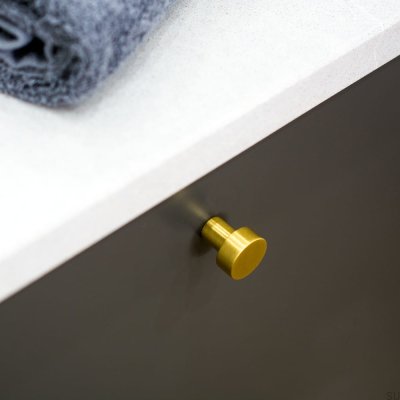 Furniture knob Mood 20 Gold Brass, brushed