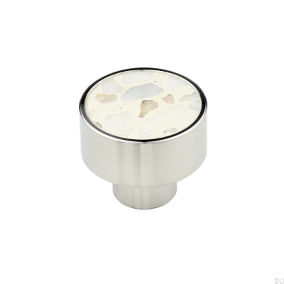 Marbelo M Steel White Marianna Furniture Knob