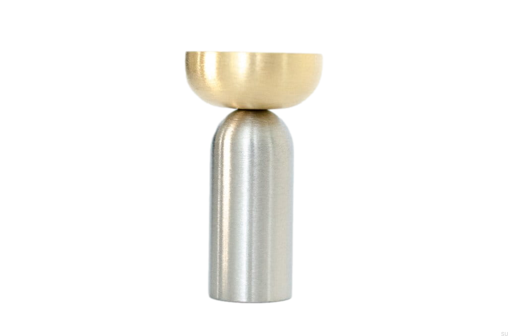 KR31RB/MB--Wieszak-ścienny-Kokeshi-3052-Stalowy-Szczotkowany-ze-Szczotkowanym-Mosiądzem-BB-Sweden-Skandynawskie-Uchwyty_1