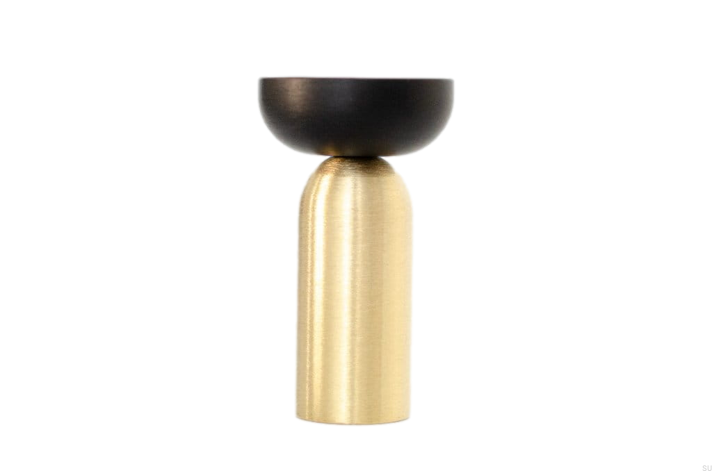 KR31MB/AS--Wieszak-ścienny-Kokeshi-3052-Mosiężny-Szczotkowany-z-Czarnym-Aluminium-BB-Sweden-Skandynawskie-Uchwyty_1