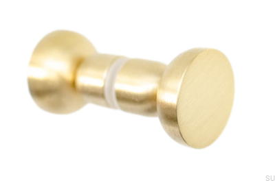 Kokeshi Double-Sided Door Knob 3032 Brushed Brass Unlacquered