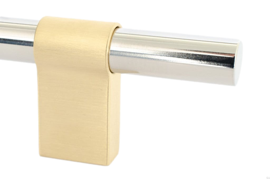 HA64MB/R--Uchwyt-meblowy-podłużny-Line-Big-Mix-342-Stalowy-Polerowany-ze-Szczotkowanym-Mosiądzem-BB-Sweden-Skandynawskie-Uchwyty_1