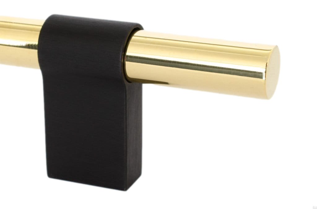 HA64AS/M--Uchwyt-meblowy-podłużny-Line-Big-Mix-342-Mosiężny-Polerowany-z-Czarnym-Aluminium-BB-Sweden-Skandynawskie-Uchwyty_1