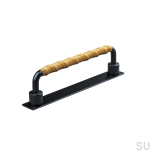 157145SP--Uchwyt-meblowy-podłużny-Asissi-Wrapped-128-Czarny-Mat-z-Jasną-Brązową-Skórą-Teofils-Skandynawskie-Uchwyty_3