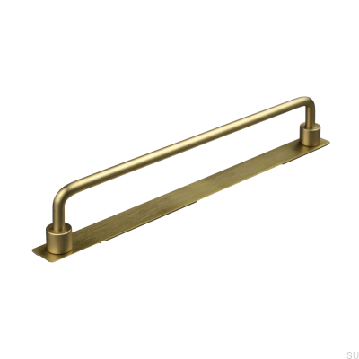 Limone 224 elongated furniture handle, brushed gold
