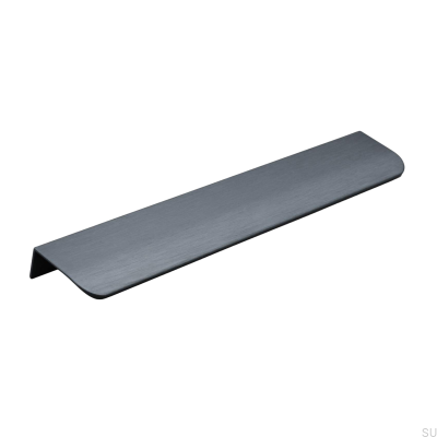 Poppi 232 edge furniture handle, metal, matt black
