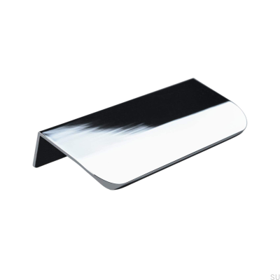 Poppi 96 edge furniture handle, polished chrome