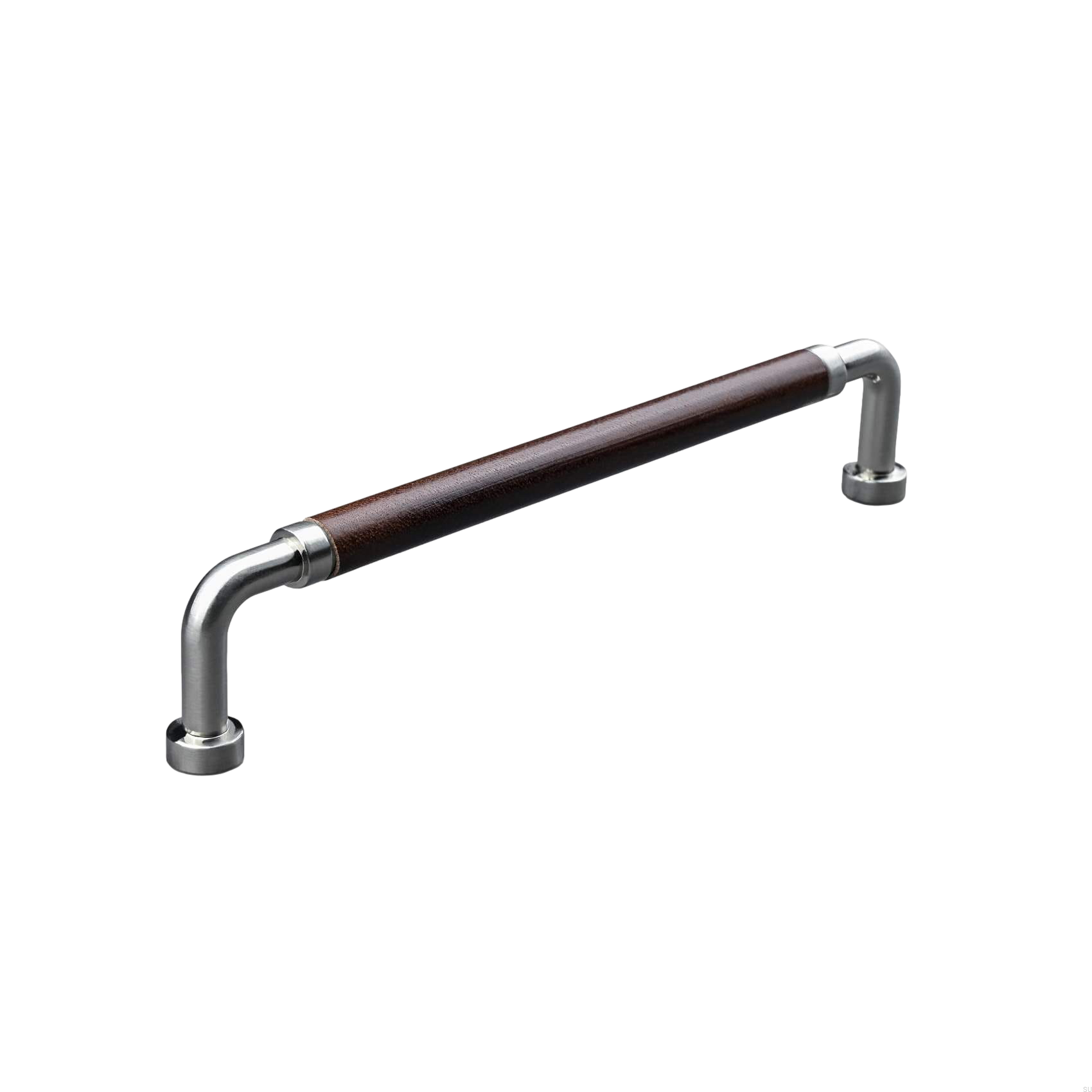 157187SP--Uchwyt-meblowy-podłużny-Porta-Swept-160-Srebrny-Szczotkowany-z-Brązową-Skórą-Theofils-Skandynawskie-Uchwyty_3