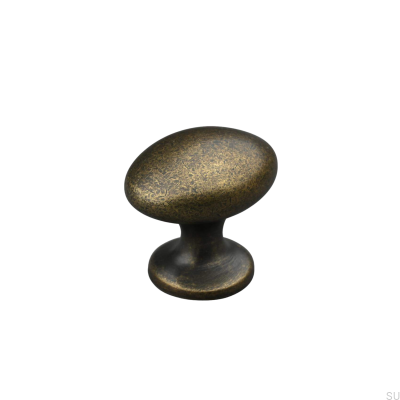 Forio 38 furniture knob, oxidized metal