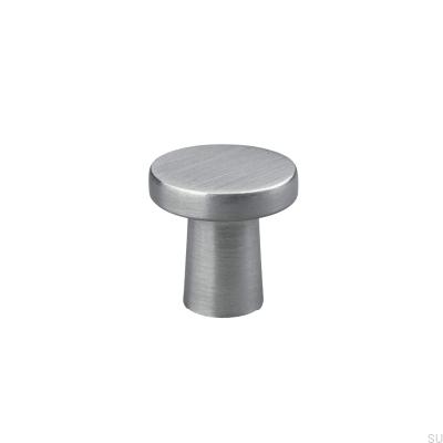 Garda 25 silver brushed furniture knob