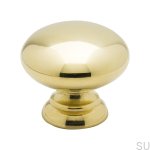 Gałka meblowa 411 24 Złota mosiężna polerowana zdjęcie