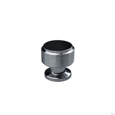 Lonato Stripe 30 furniture knob, polished chrome