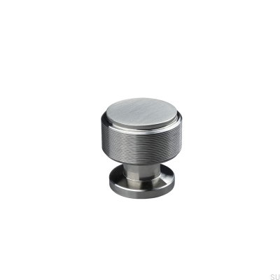 Lonato Stripe 30 Brushed Silver furniture knob