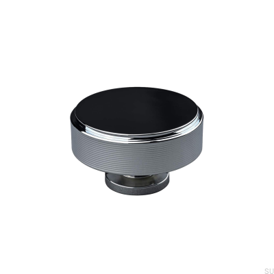 Lonato Stripe 50 furniture knob, polished chrome